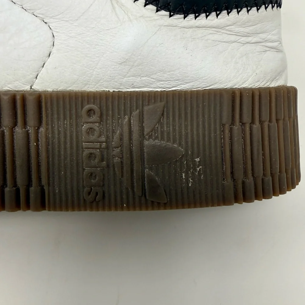 adidas Samba Platform – All Leather – White/ Black with Brown Gum Sole - Picture 4 of 8